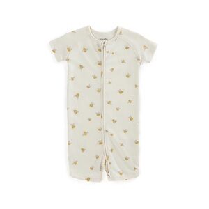 Pehr Baby Short Zip Sleeper 3-6 Months Bee Print